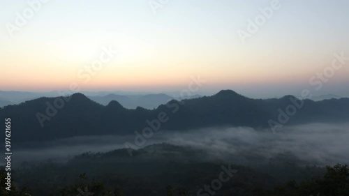 Beautiful Cloud time lapse, Dramatic stormy and cloud is moving mountain view,landscape time lapse, Vdo clip