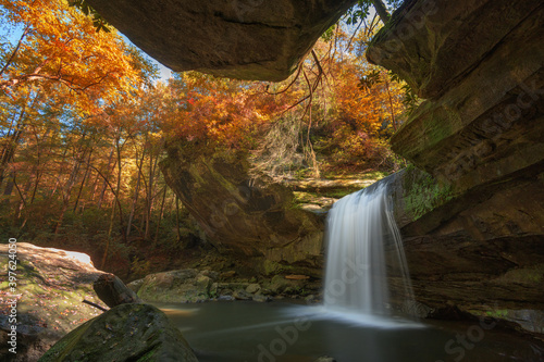 Dog Slaughter Falls in Daniel Boone National Forest, Kentucky, USA. photo