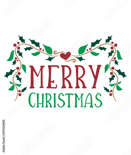 merry christmas lettering svg