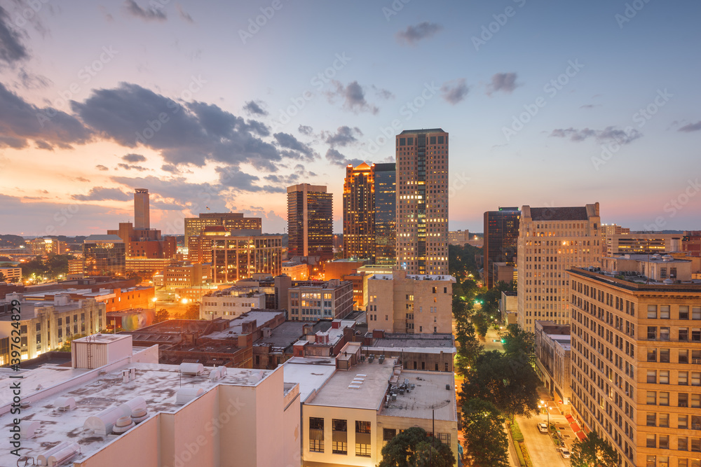 Fototapeta premium Birmingham, Alabama, USA downtown city skyline
