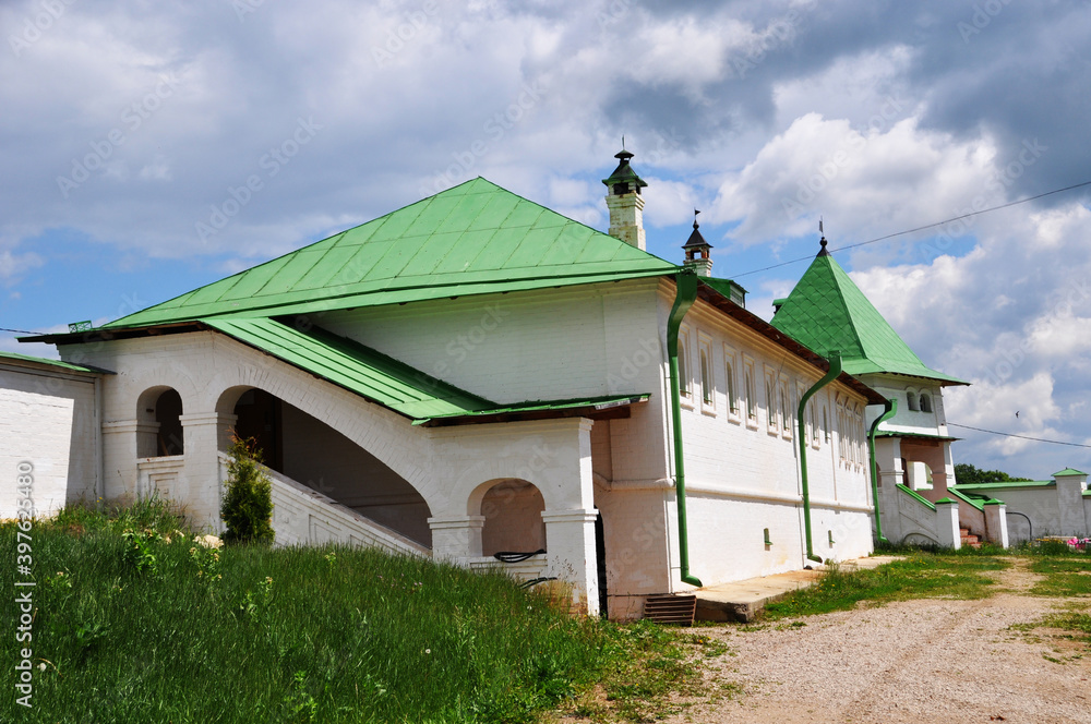 Theotokos-Rozhdestvensky Anastasov Monastery June 11, 2017, Selo Anastasovo, Tula Region, Russia, monastery buildings