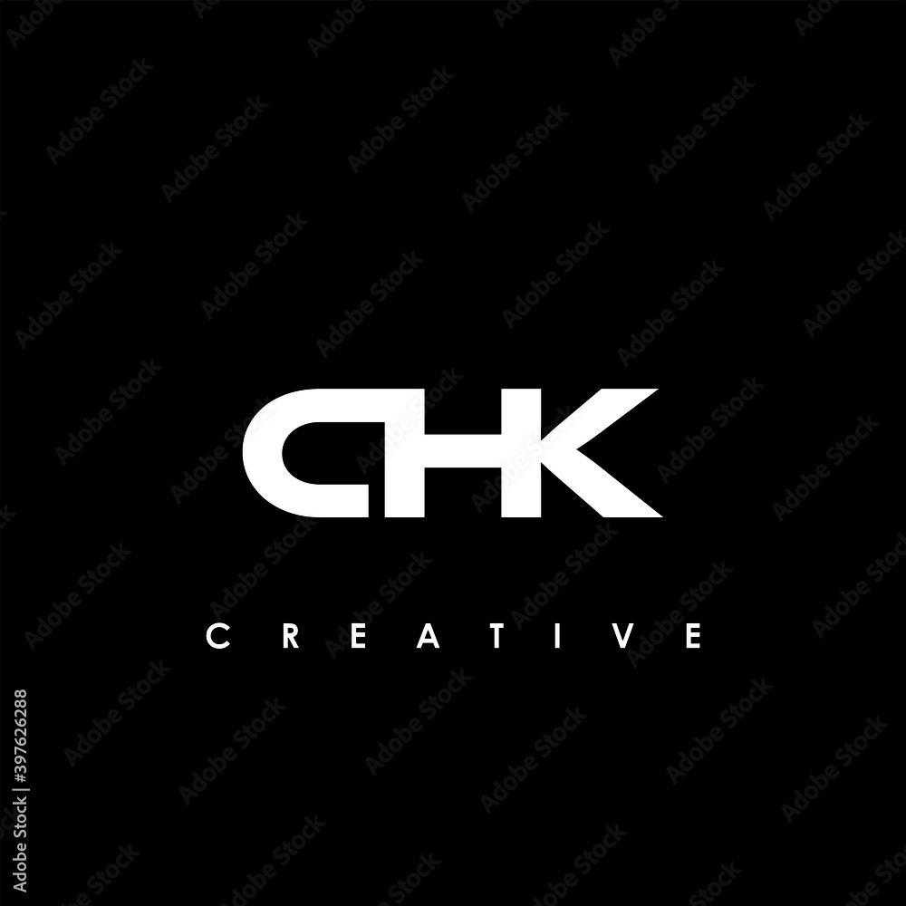 CHK Letter Initial Logo Design Template Vector Illustration	
