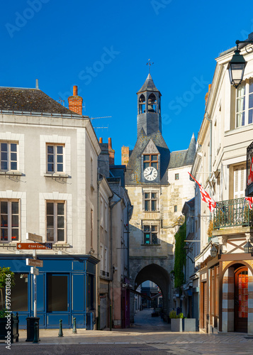 Obraz na plátně Beautiful medieval village Amboise, Loire Valley, France