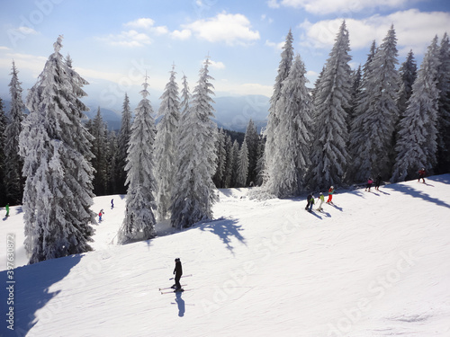  Ski resort in Carpathian mountains, Bukovel, Ukraine