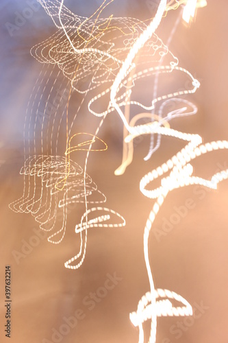 Картината върху платно abstract lighst, slow shutter speed