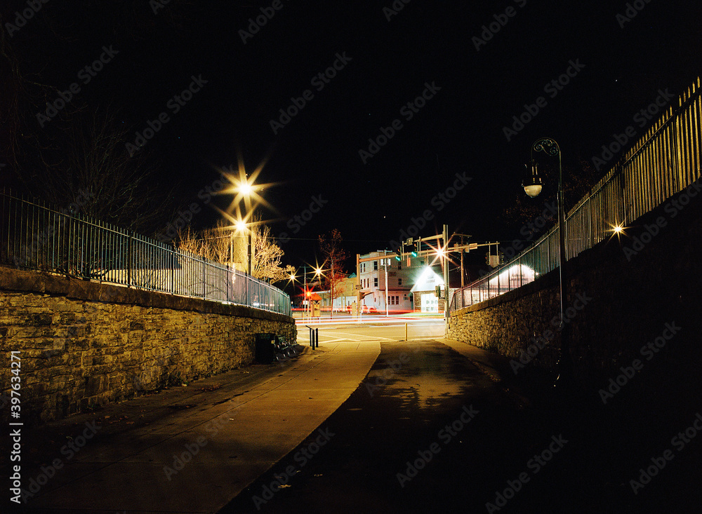 Fototapeta premium The Intersection of 3rd and Bridge