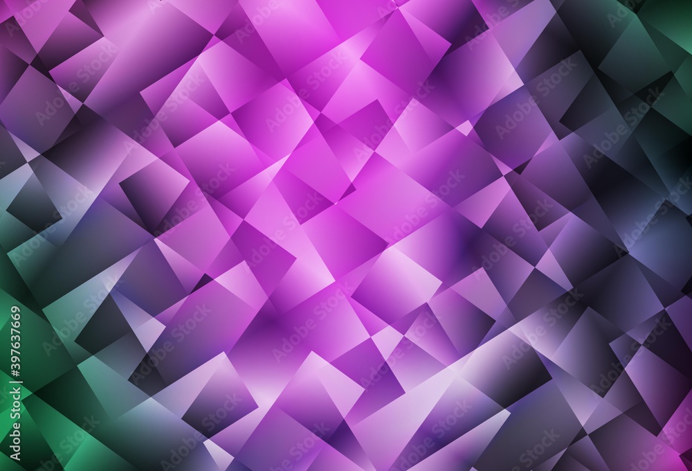Light Pink, Green vector shining triangular background. Light Pink, Green vector shining triangular background.