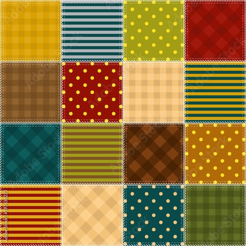patchwork background with different patterns	
