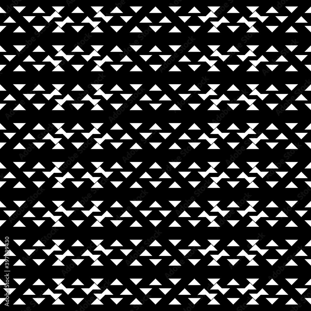 Fototapeta premium Seamless pattern. Geometric backdrop. Triangular shapes, forms wallpaper. Polygons motif. Digital paper, textile print, web design, abstract background.Triangles, figures ornament. Vector