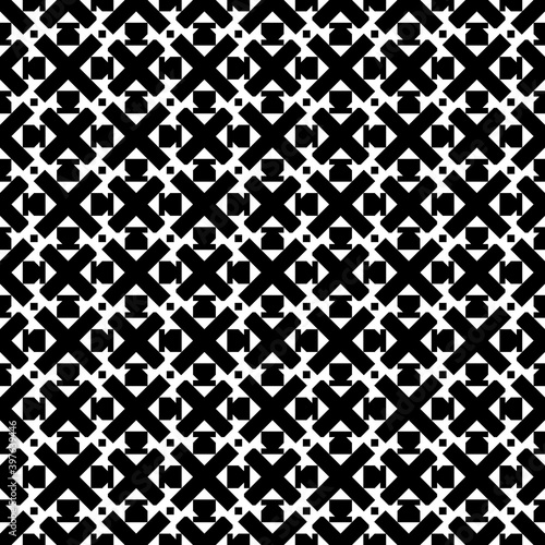 Seamless pattern.Mosaics backdrop. Folk ornament.Crosses, squares, figures background. Ethnic motif. Tribal vector. Mosaics backdrop. Digital paper, web design, textile print, abstract wallpaper