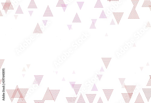 Light Pink, Yellow vector texture with triangular style.