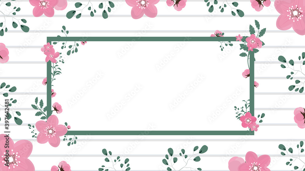 Background for a card, wedding invitation or poster with a place under the text. White background with flowers and leaves. Vector. Background for a card, wedding invitation or poster with a place under the text. White background with flowers and leaves. Vector.
