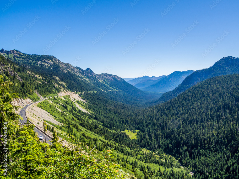 Mountain road in Washington state