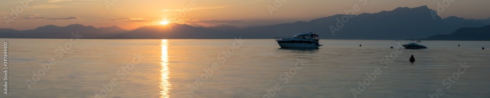 Sonnenuntergang überm Gardasee