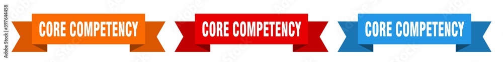 core competency ribbon. core competency isolated paper sign. banner core competency ribbon. core competency isolated paper sign. banner