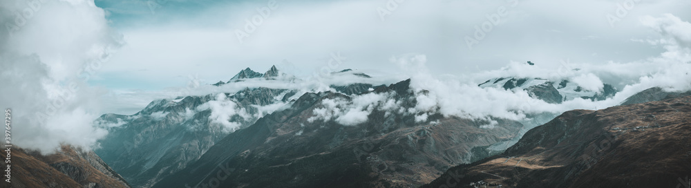 Bergpanorama vom Matterhorn 