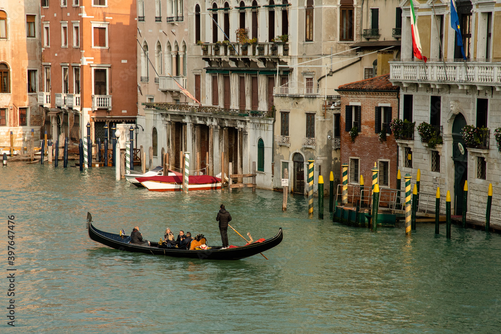 Gondola on Venetian canal
