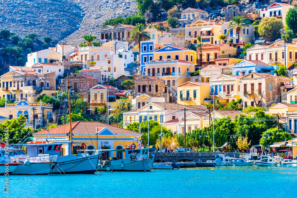 Fototapeta premium Symi Island view in Greece.