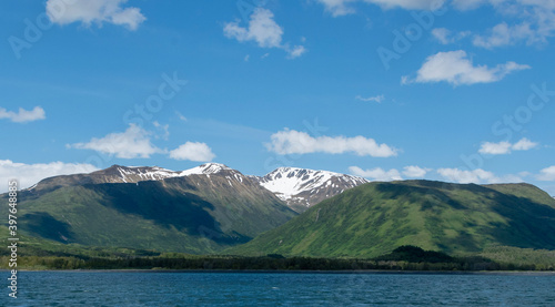 lake and mountains