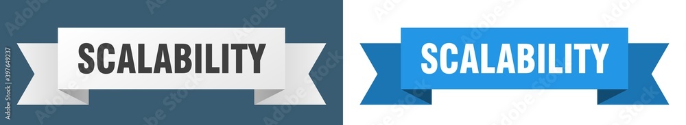 scalability ribbon. scalability isolated paper sign. banner scalability ribbon. scalability isolated paper sign. banner