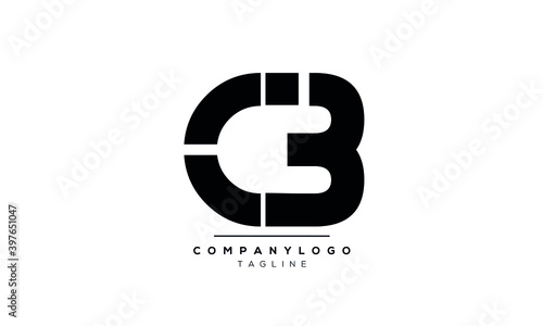 Alphabet letters Initials Monogram logo C3 or 3C photo