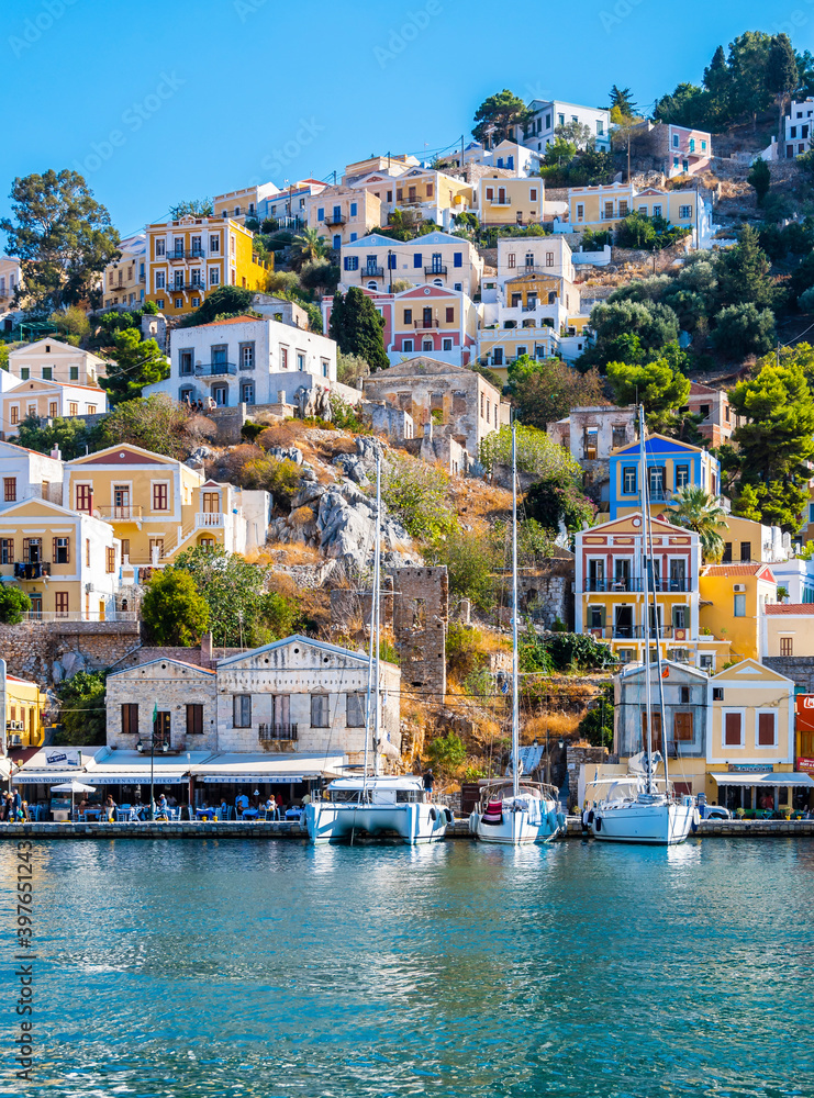 Naklejka premium Symi Island view in Greece.