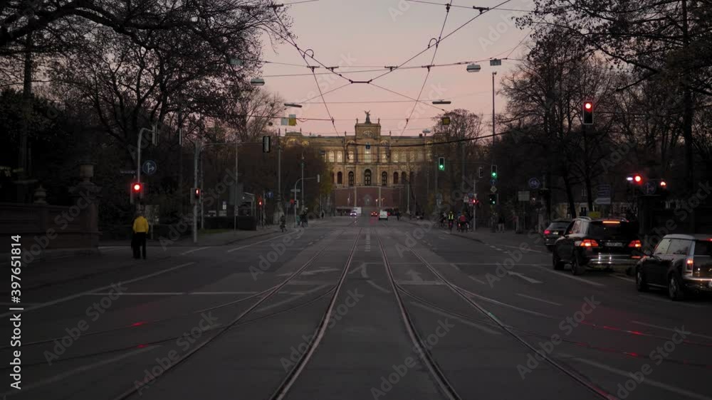 Maximilianeum, Building of the bavarian Parliament at sunset, Munich, Bavaria, Germany, Maximilianeum, Building of the bavarian Parliament at sunset, Munich, Bavaria, Germany,
