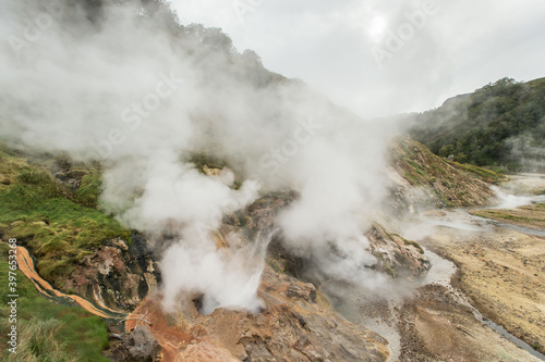 valley of geysers in the Kronotsky reserve photo