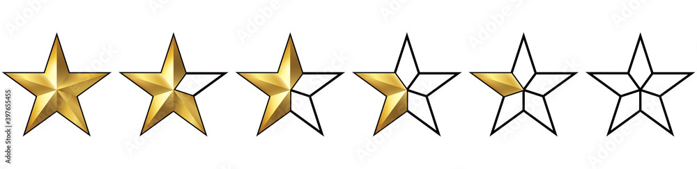 Obraz premium ÉTOILE SATISFACTION DORÉE