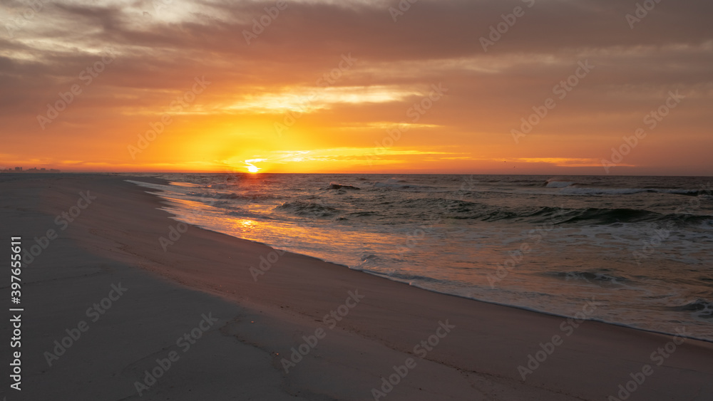 sunrise on the beach in destin florida