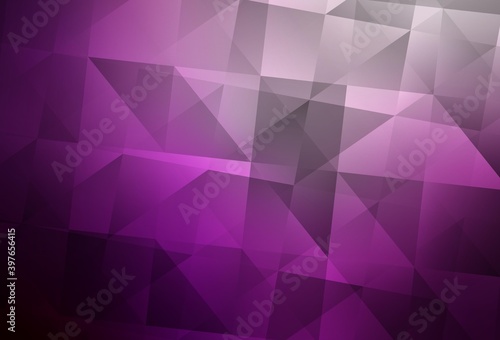 Light Pink vector low poly layout.