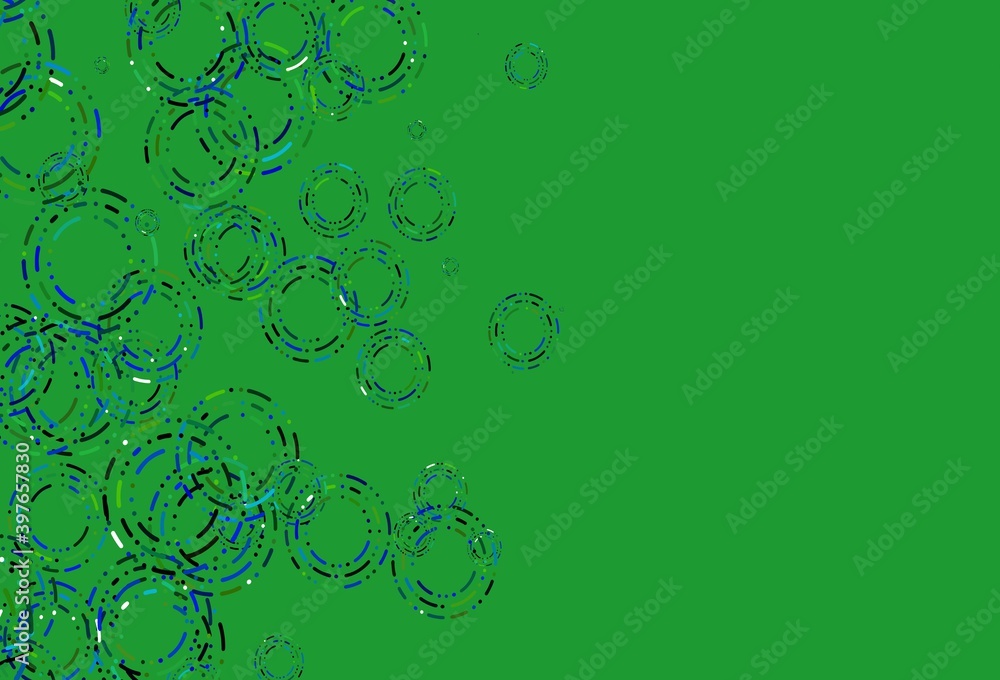 Light Blue, Yellow vector background with bubbles. Light Blue, Yellow vector background with bubbles.