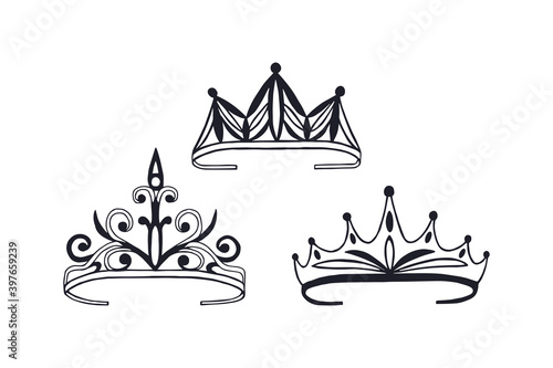 Fototapeta Naklejka Na Ścianę i Meble -  set of crowns. JPG