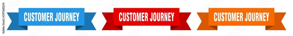 customer journey ribbon. customer journey isolated paper sign. banner customer journey ribbon. customer journey isolated paper sign. banner