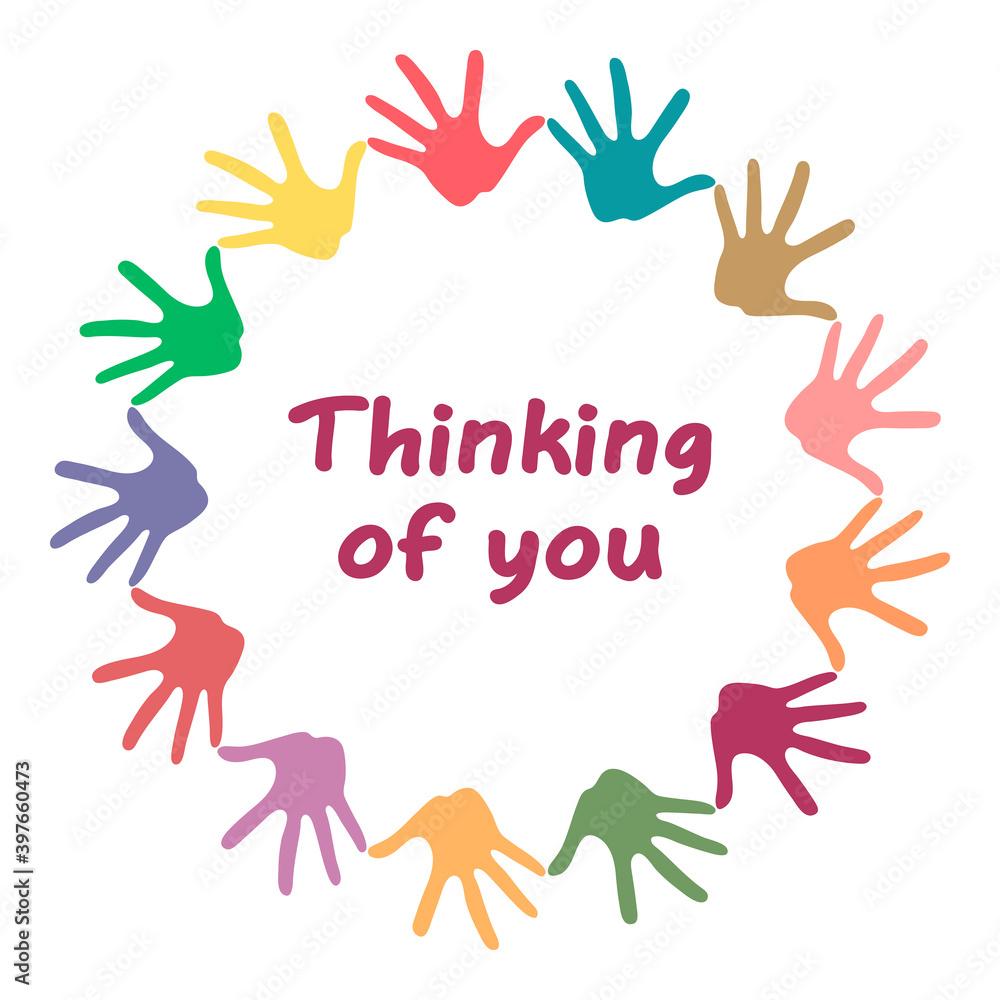 Fototapeta premium Thinking of you-card. JPG