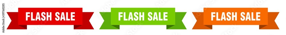 flash sale ribbon. flash sale isolated paper sign. banner flash sale ribbon. flash sale isolated paper sign. banner