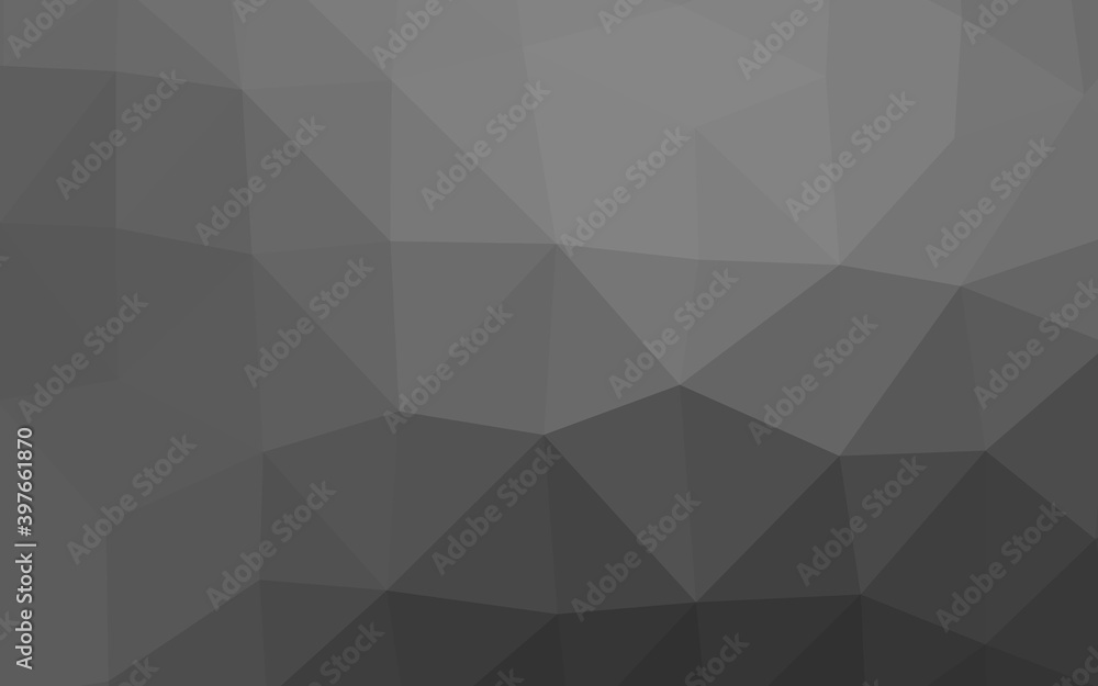 Dark Silver, Gray vector low poly cover. Dark Silver, Gray vector low poly cover.