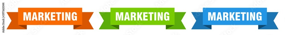 marketing ribbon. marketing isolated paper sign. banner marketing ribbon. marketing isolated paper sign. banner