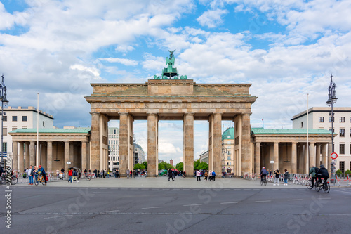 Brandenburg Gate (Brandenburger Tor) in center of Berlin, Germany
