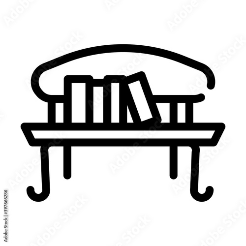 crossbooking service line icon vector illustration black