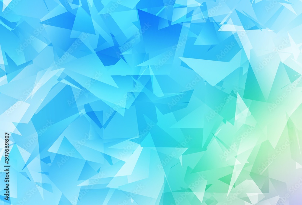 Light Blue, Green vector polygonal pattern. Light Blue, Green vector polygonal pattern.