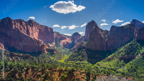 Εκτύπωση καμβά Kolob Canyon in Zion National park, taken from the Timber creek overlook trail,