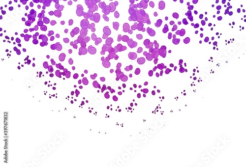 Light Purple vector pattern with lamp shapes.