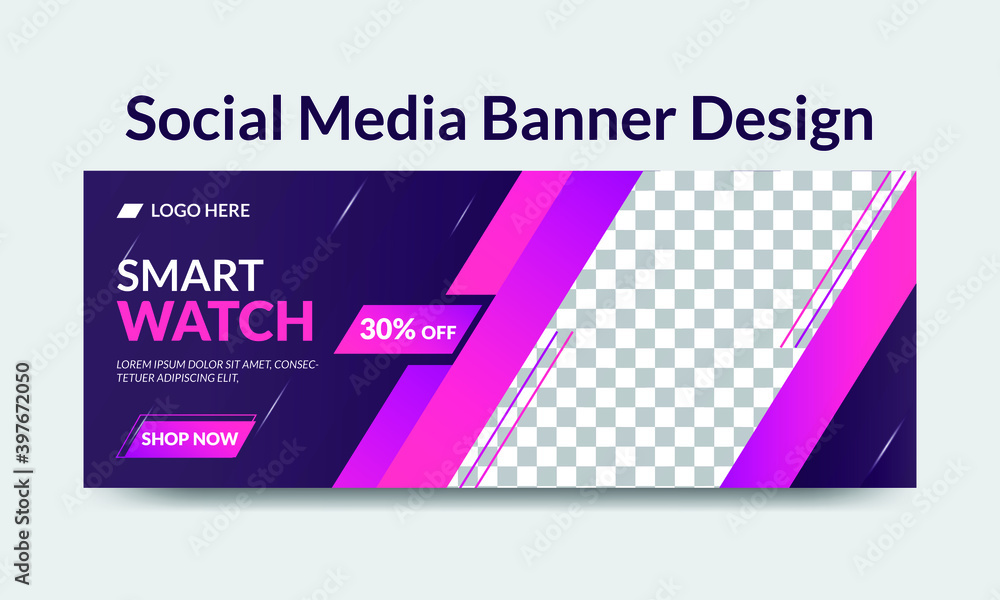 social media banner template design social media banner template design