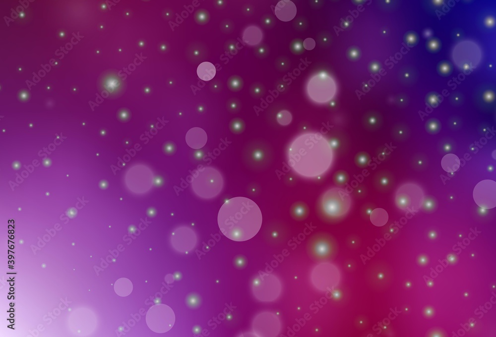 Dark Purple, Pink vector texture in birthday style.