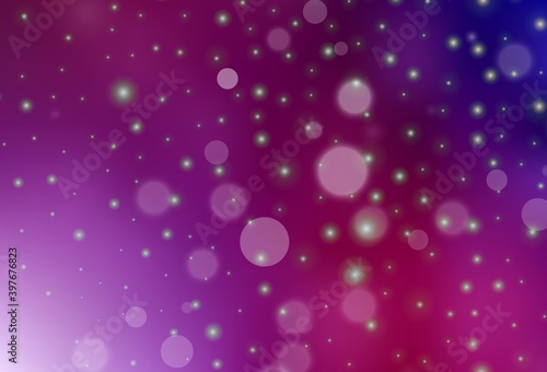 Dark Purple, Pink vector texture in birthday style.