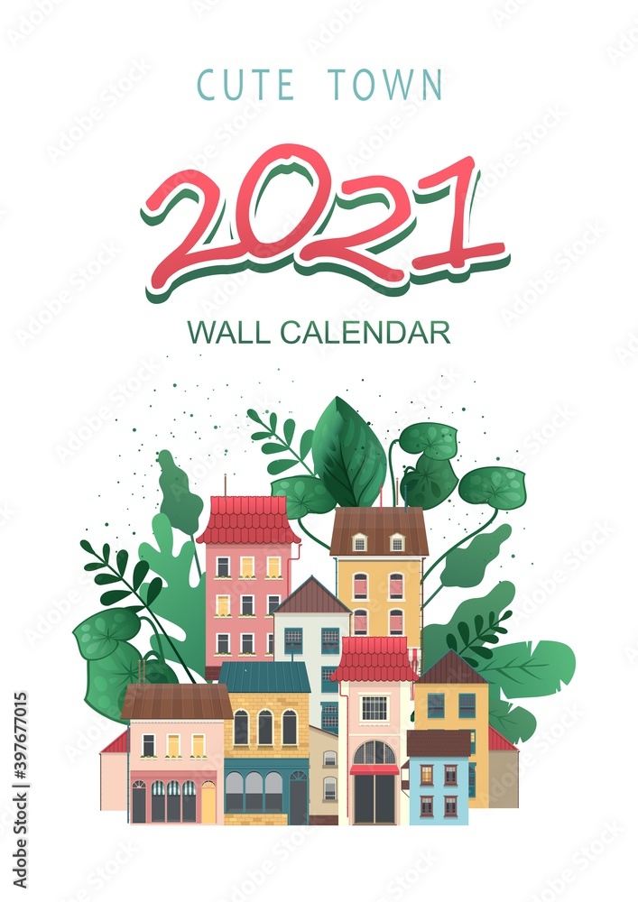 2021 plant building wall calendar cover