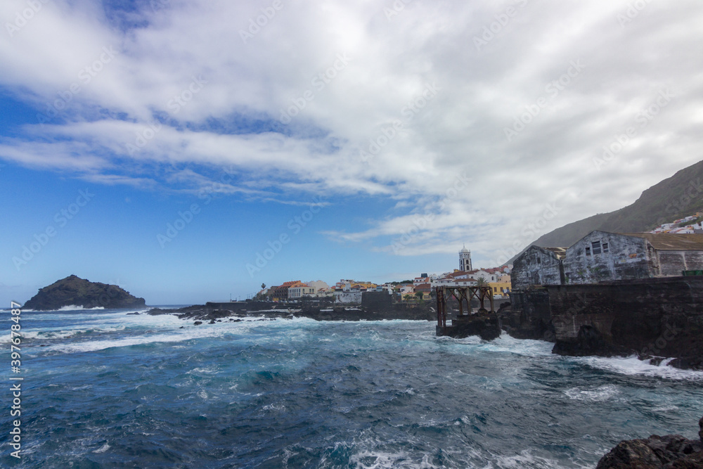 Small town of Garachico in the north of Tenerife (Spain)