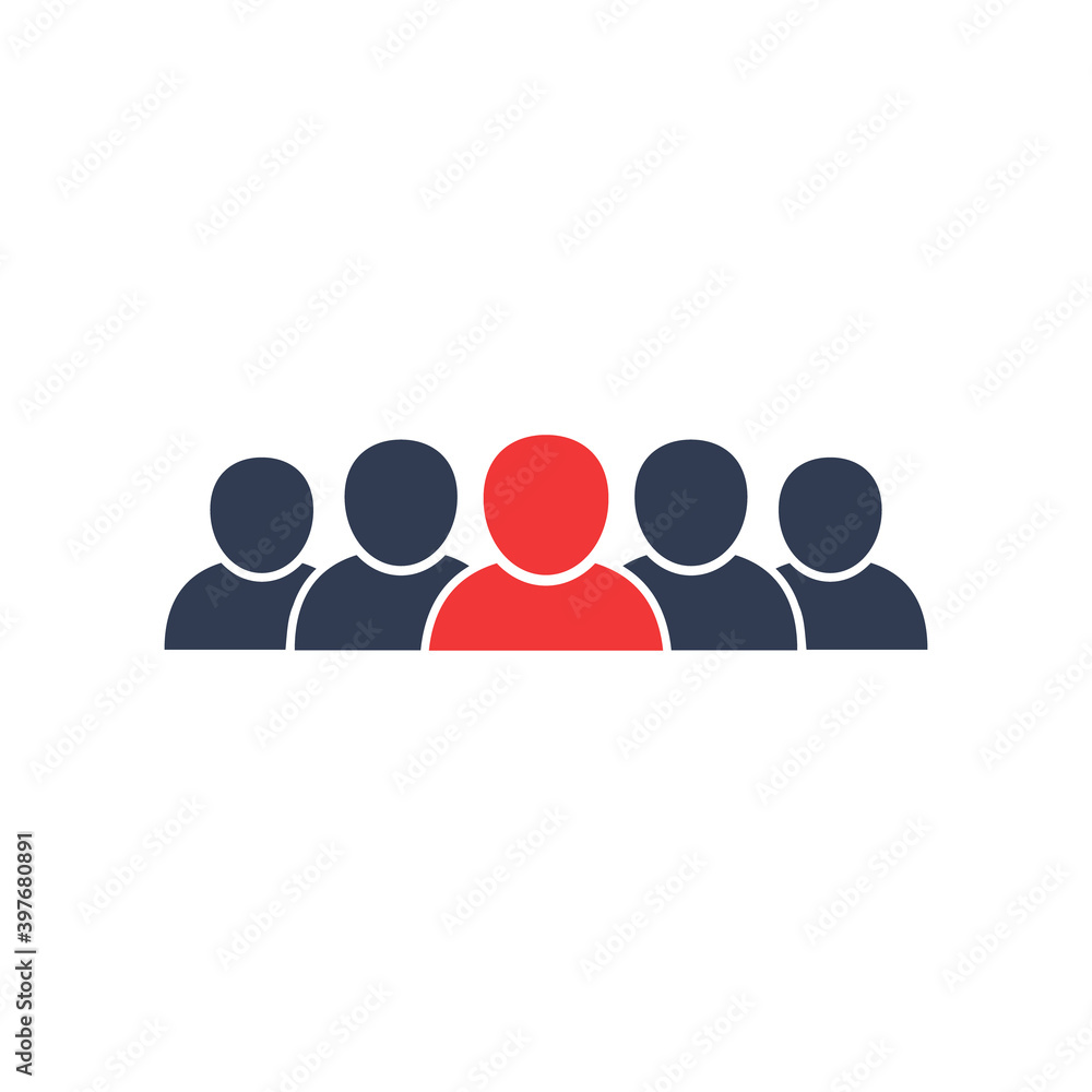 People team icon. Partnership business concept. User group symbol. Teamwork vector illustration isolated on the white background. People team icon. Partnership business concept. User group symbol. Teamwork vector illustration isolated on the white background.