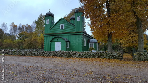 Kruszyniany Mosque is a wooden mosque located in the village of Kruszyniany, in Podlaskie Voivodeship, Poland. The building is the oldest Lipka Tatar mosque in Poland, built on the plan of a rectangle